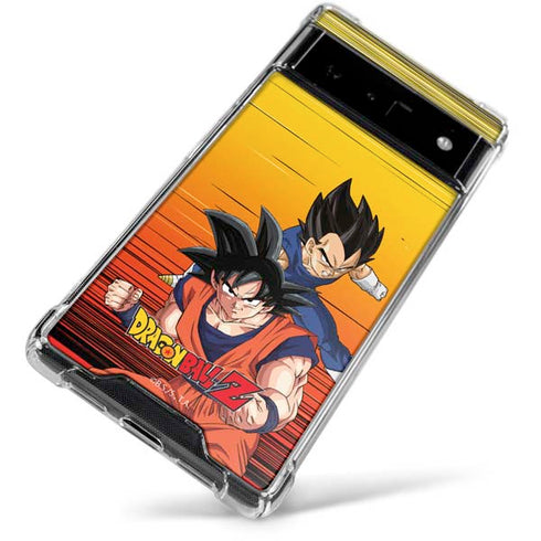 Dragon Ball Z Goku & Vegeta Google Pixel 6 Clear Case